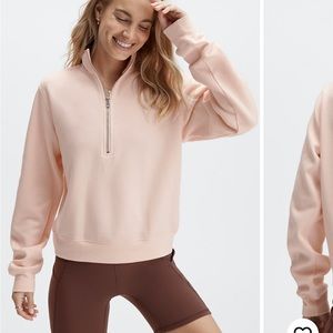 Fabletics Eco Style Go-To Half Zip Crewneck, Large